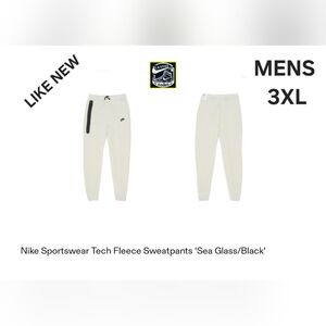 [M-3XL] Nike Sportswear Tech Fleece Sweatpants 'Sea Glass/Black'